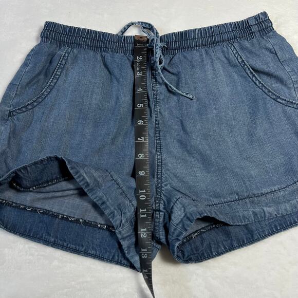 Universal Thread Women's Blue Chambray Pull On Shorts Size Small Casual Summer - Picture 7 of 8